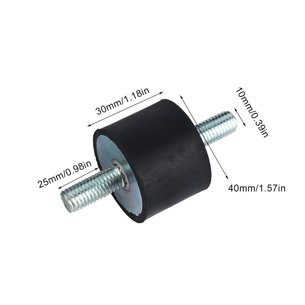 M10 40*30 Rubber Mount Damper Threaded Damper Shocks Struts Damper Air Compressor Pump Anti Vibration Rubber Mount Shock Damper