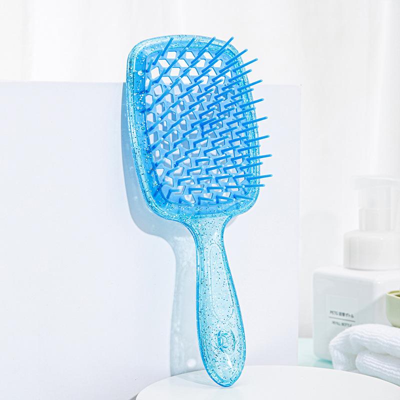 Щетка для распутывания волос с вентиляцией для влажной и сухой уборки, цвет вишни