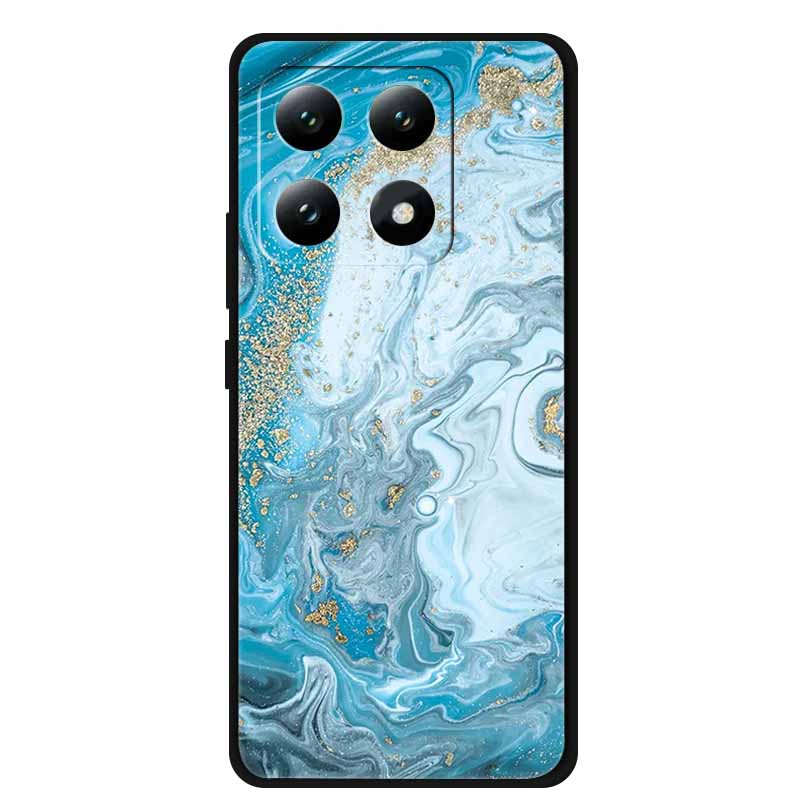 Для Xiaomi 15T 5G Чехол Цветы Мягкий Силикон ТПУ Задняя Крышка Для Xiaomi 15T Pro 5G Capa Boho Цветная Защита от Царапин