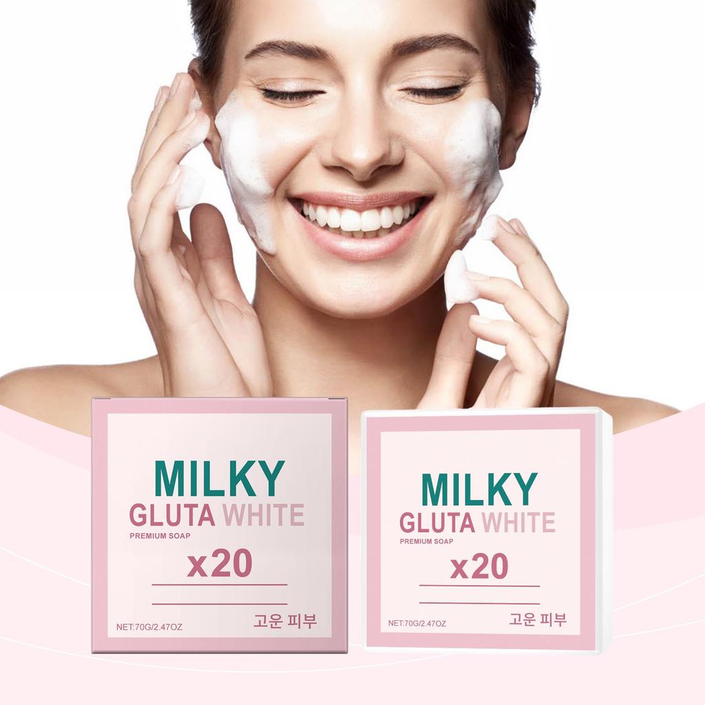 Молочное мыло AMZ 70 г - Мягкое очищение, отбеливание, разглаживание и смягчение - Увлажняющее мыло для ванны