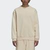 Adidas Originals Trefoil X Pharrell Williams Collaboration однотонный свитшот с круглым вырезом топы унисекс Off-White H58310