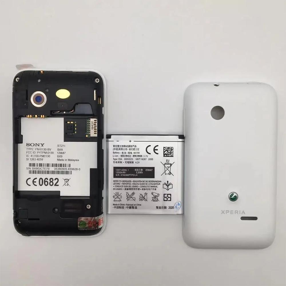 Восстановленный Оригинальный Sony Sony Xperia tipo ST21i ST21a 3G 2.9 ГБ ROM Мобильный телефон с 1 SIM