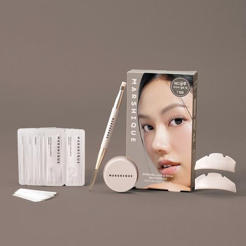 [Marshique] Enriched Lash & Brow Self Perm Kit with Black Tinting Serum (EPK01)