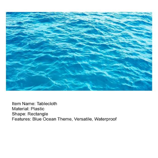 1/2 шт. скатерть водонепроницаемая маслостойкая легко моющаяся многоразовая одноразовая скатерть для вечеринок скатерть на тему океана