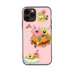 PB4 SpongeBob Patrick Black Sofe Case for iPhone 16 15 Plus 14 13 Pro 8 SE XR XS Max P30 Nova 5T Y5P Y6 Y7 Y8P Y9 Realme C30 C33 C31 VIVO Y36 V27