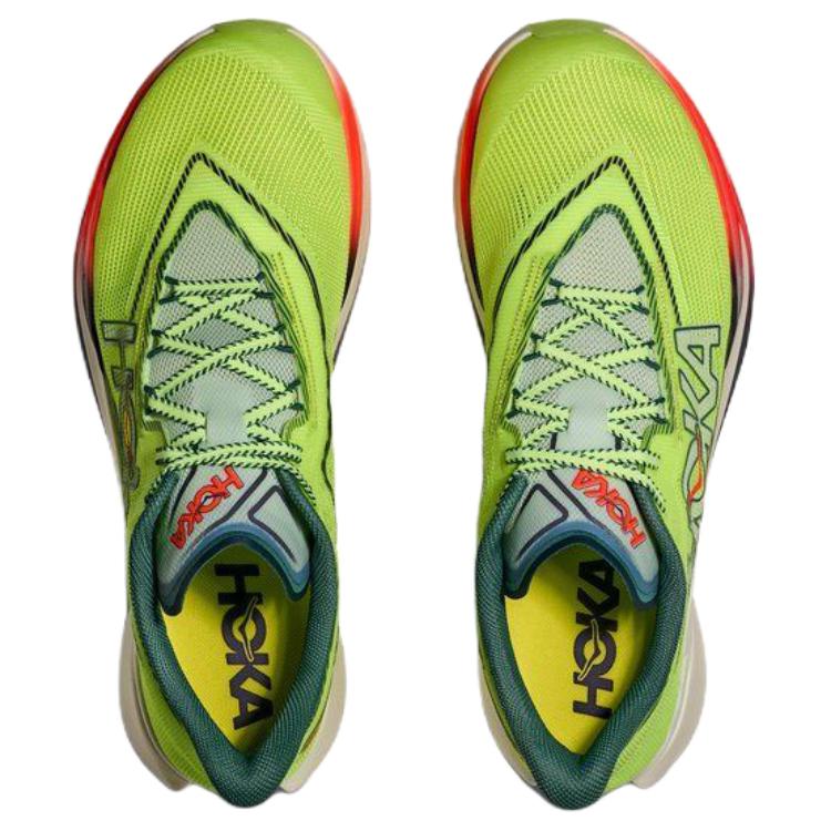 Hoka One One Cielo X1 3.0 Карбоновая пластина Удобные Марафонские Беговые Кроссовки Унисекс Зеленый 1171927-NYZ