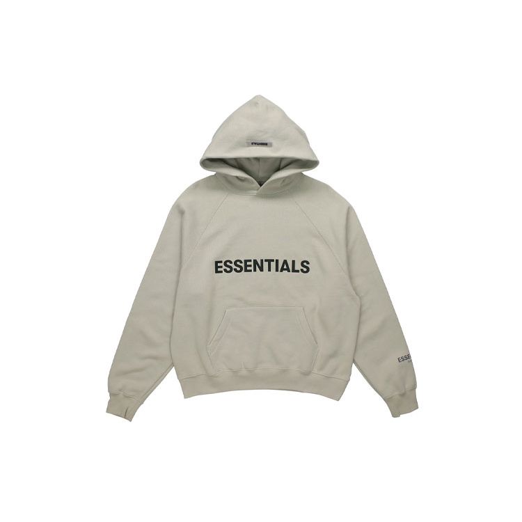 Fear of God Essentials Fleece Hoodie Men Tops Sage-Green FOG-FW20-300