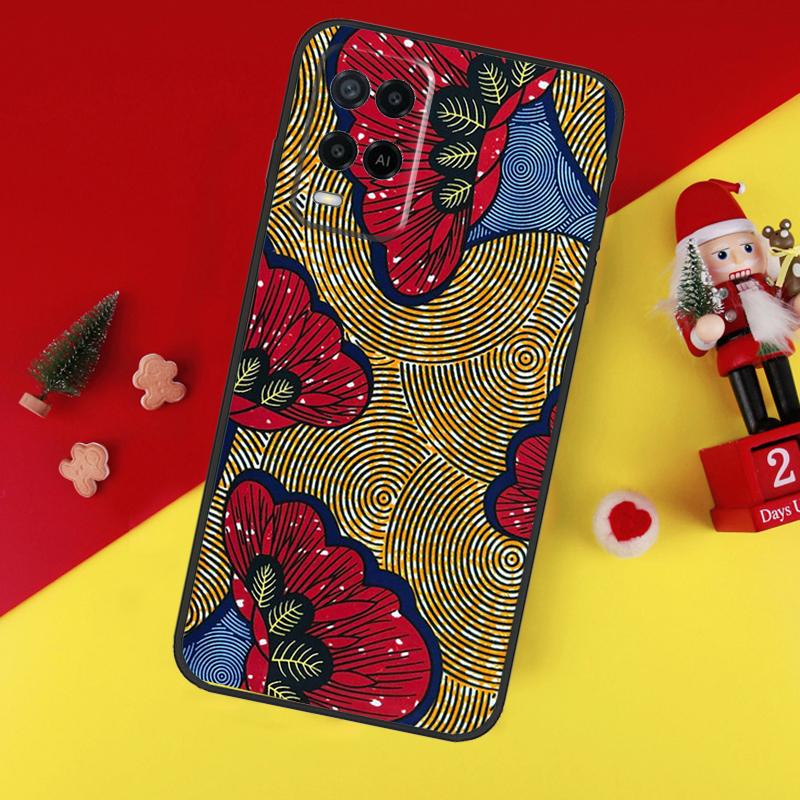 Чехол с африканским восковым принтом для Oppo A5 A6 Pro A15 A57 A17 A54 A74 A94 A76 A16 A96 A40 A60 A80 A18 A38 A58 A78 A98