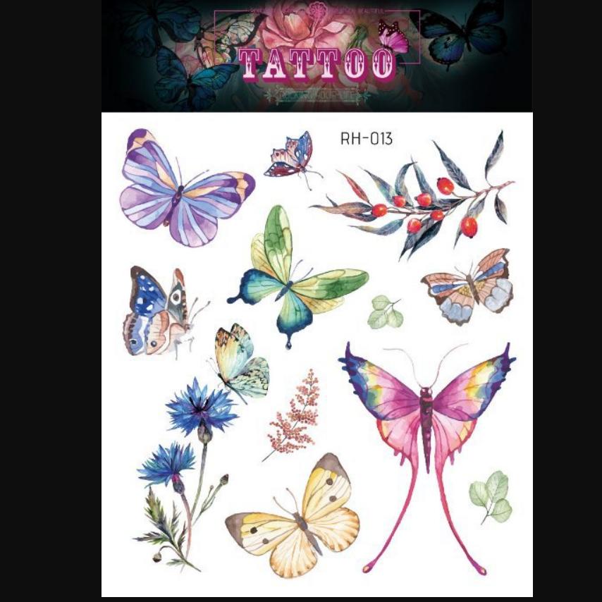 Новая водонепроницаемая 3d татуировка бабочки с макияжем, милые татуировки, модные татуировки, наклейки