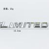3D Metal LIMITED Letters Rear Trunk Emblem Sticker Car Side Fender Badge Decals For Toyota Highlander Accessories HH0