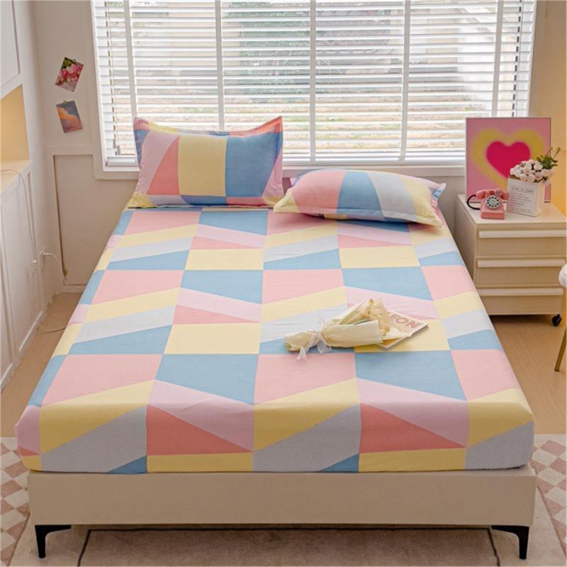 Покрывало Bonenjoy, простой стиль, простыня на наматраснике с принтом, матовая простыня, мягкое постельное белье с подсветкой(Нет наволочки)