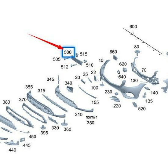 Mercedes-Benz X253 GLC Номерной знак 2538803300