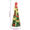 VidaXL Sapin de Noël artificiel escamotable 50 LED vert 120 cm 357760