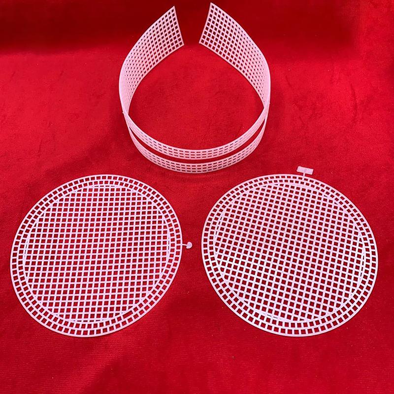 Пластиковая сетка для вязания и плетения, DIY, аксессуары для шитья плетеных сумок, принадлежности для изготовления кошельков, проекты для вязания крючком