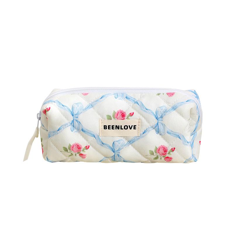 Новая модная косметичка с цветочным принтом, переносная сумка для хранения помады для ухода за кожей