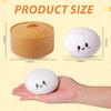 Pekkaxy Squishy Dumpling Stress Balls for Adults & Kids – Fidget Sensory Toy, Squeeze Dough Ball, Stretchy Stress Relief Toy for ADHD – Compatible