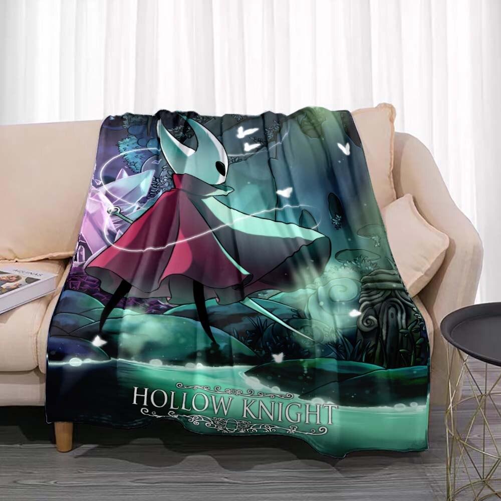 Одеяло Hollow Knight, игровое фланель, новинка, теплая фланель из микрофибры, прочная для детей и взрослых, дорожное покрывало, чехол для дивана