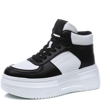 6 см натуральная натуральная кожа женские модные кроссовки на платформе танкетке толстые повседневные ботильоны весна осень зима женская обувь