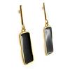 [L2329] - Designer Earrings 'Nora' Black Gold