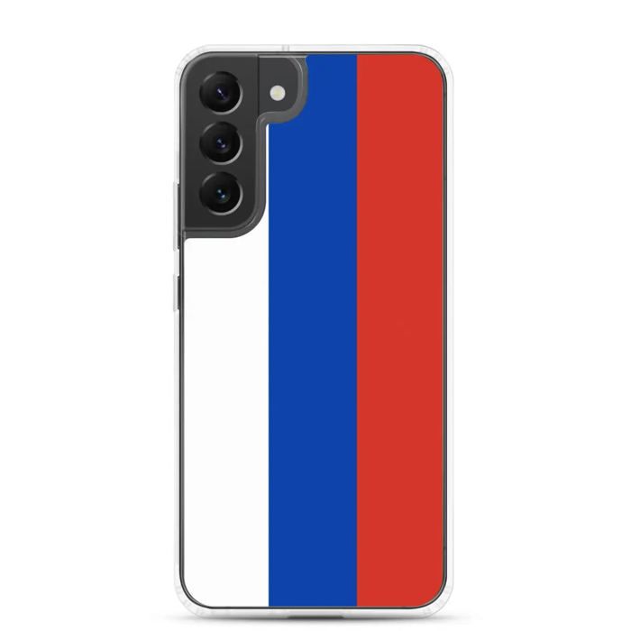 Coque De Téléphone - Samsung - Galaxy S22 Ultra - Drapeau Russie - Plastique Transparent - TPU