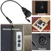 Dustproof Stereo Adapter Cable 3.5mm TRS Plug Panel Mount Adapter Cable  Audio Panel Installation
