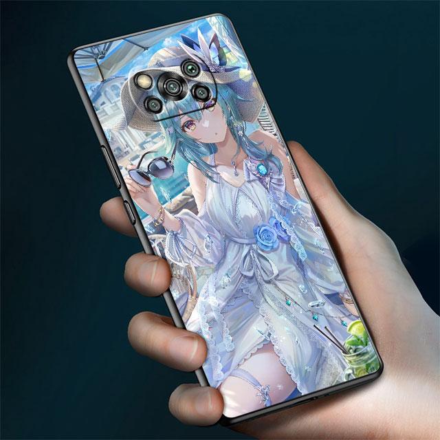 Чехол для Xiaomi Mi Poco X3 NFC X4 Pro F3 M3 C40 F4 GT M5 M4 F1 11 Lite 11T 10T 9T силиконовый чехол для телефона Genshin Impact Girl Funda