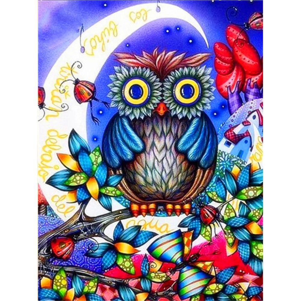 Алмазная картина Новая Сова 5D Алмазная вышивка Крестом Животные Стразы Мозаика Распродажа Decortion
