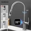 Kitchen Faucet Temperature Faucet Kitchen Pull Out Kitchen Sink Faucet Digital Display Function Rotatable Kitchen Taps