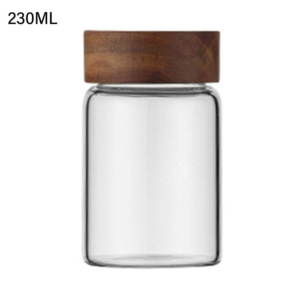 Acacia Wood Miscellaneous Grain With Lids Spice Jars Storage Pots Sealed Can Split Bottle