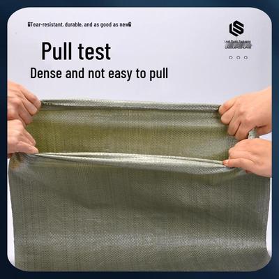 ПП Пластиковый Тканый Мешок под Змеиную Кожу, Утолщенный Мешковинный Мешок для Борьбы с Наводнениями, Экспресс-Переездов и Строительных Отходов. Доступны настраиваемые параметры.