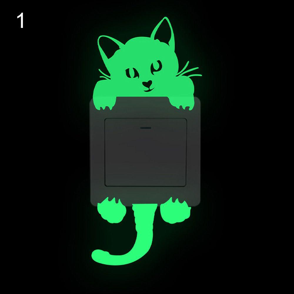 Wall Stickers Fluorescent On-off Sticker Switch Outlet Light Switch Sticker Luminous Wall Sticker