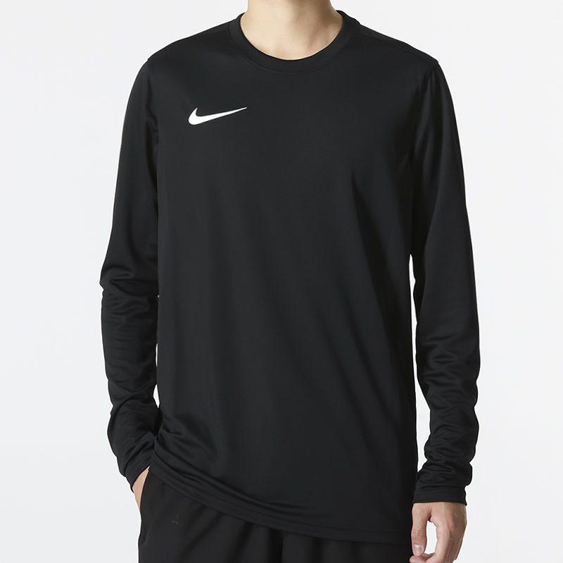 Nike Футболки мужские черные с круглым вырезом умеренного прямого кроя BV6707-010