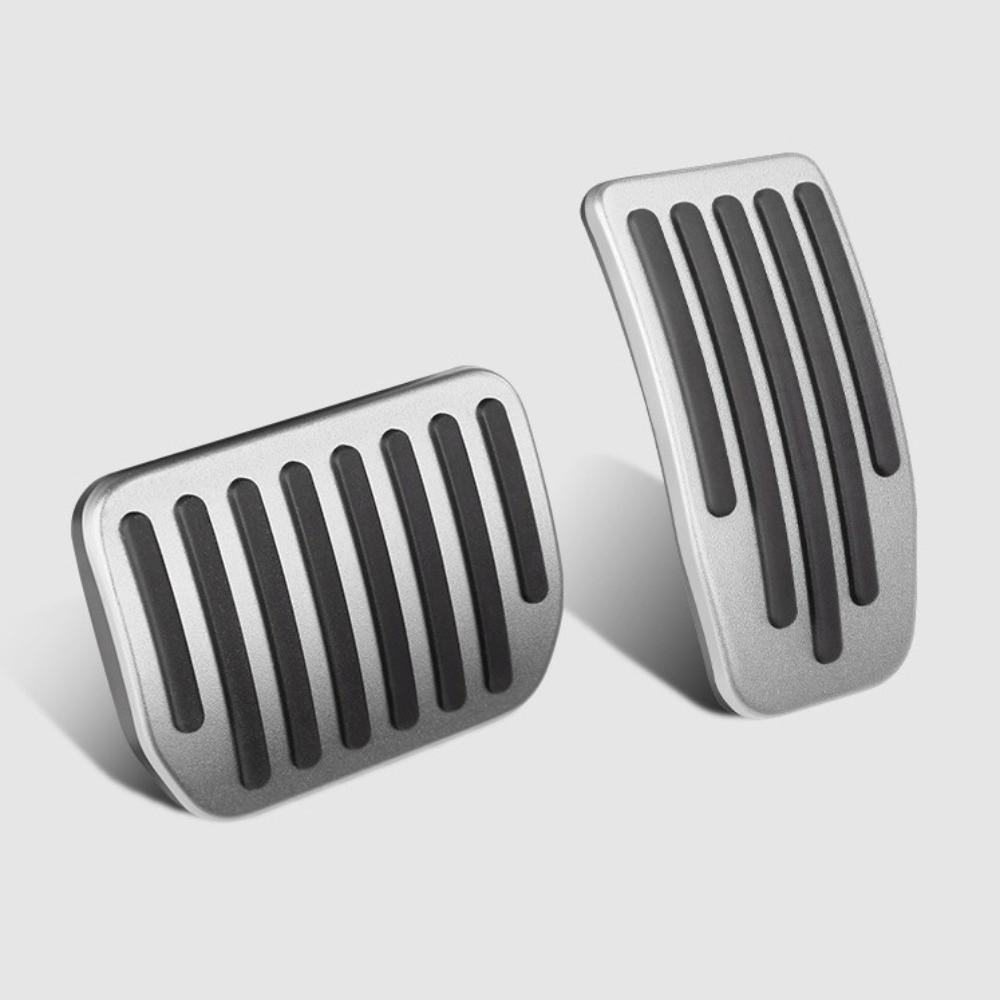 2Pcs Upgrade Non-slip Accelerator Brake Rest Foot Pedal Aluminum Mats Accessories for Model3/Y