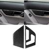for Mercedes-Benz C-Class W204 2007-2013 Real Soft Carbon Fiber Center Console Gear Shift Panel Surround Cover Trim Kit Car Interior Accessories