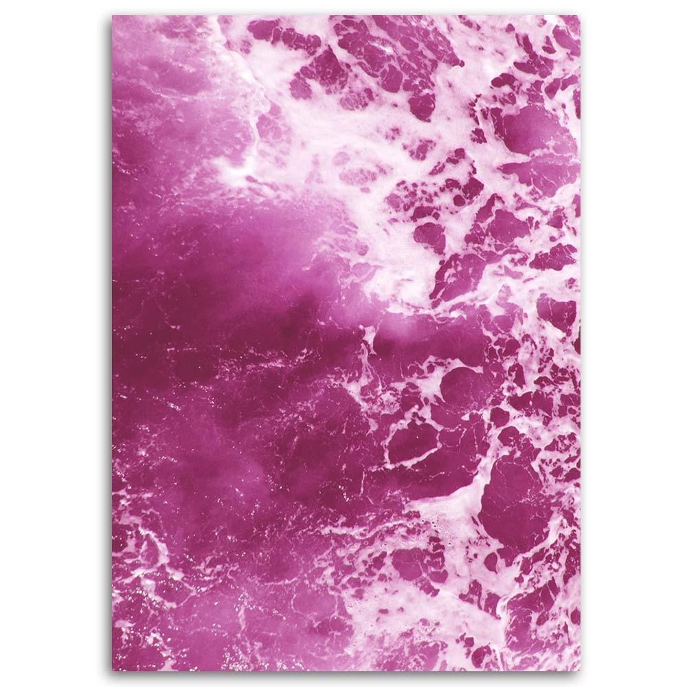 Canvas print, Pink waves