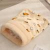 Cute Cat Sleeping Bag Cartoon Thickened Cat Cave Bed Pocket Type Winter Warm Cat Nest Mat Pet Supplies
