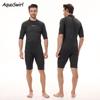 Mens Short Sleeve Wetsuit Snorkeling Surfing Swimming Quick Dry Neoprene Rash Guard Fall Winter