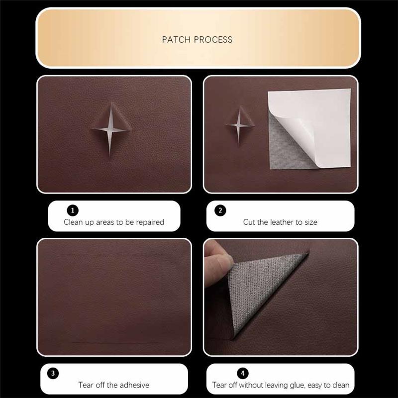 Прочная самоклеящаяся виниловая пленка из искусственной кожи - толщина 0,6 мм для ремонта дивана, обновления мебели, облицовки шкафа и столешницы