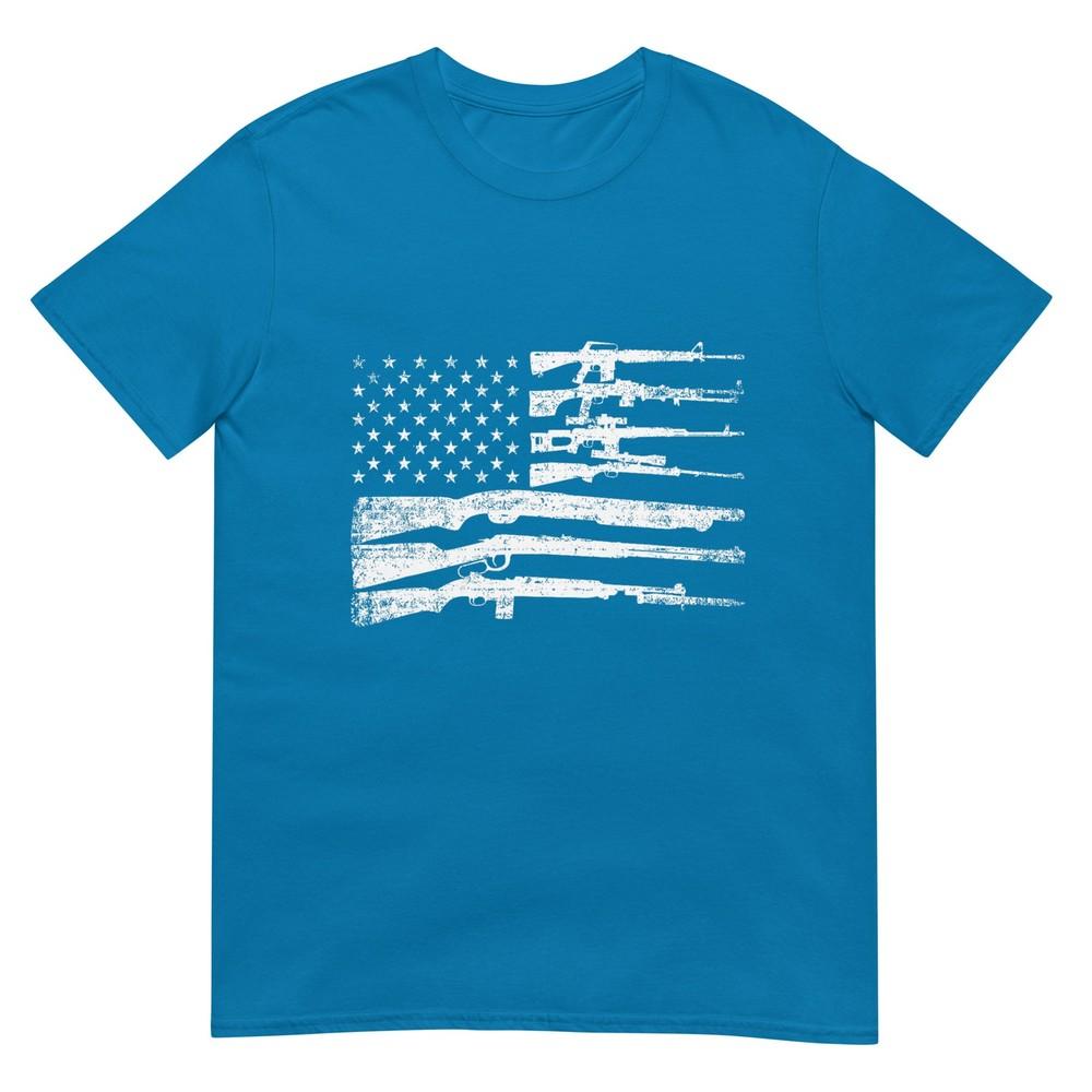 American Flag Guns Vintage 2nd Aunisexdunisext Pro Gun TShirt