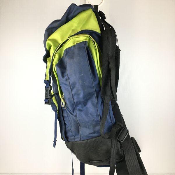 MILLET Climbing Backpack Blue Green Outdoor Bag Large Side Pockets(USED)