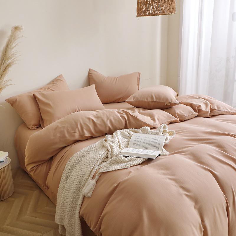 Princess Style 100% Cotton Double-Layer Gauze 4-Piece Bedding Set - Skin-Friendly and Baby-Safe