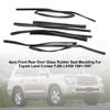 4pcs Door Glass Rubber Seal Moulding For Toyota Land Cruiser FJ80 LX450 1991-1997