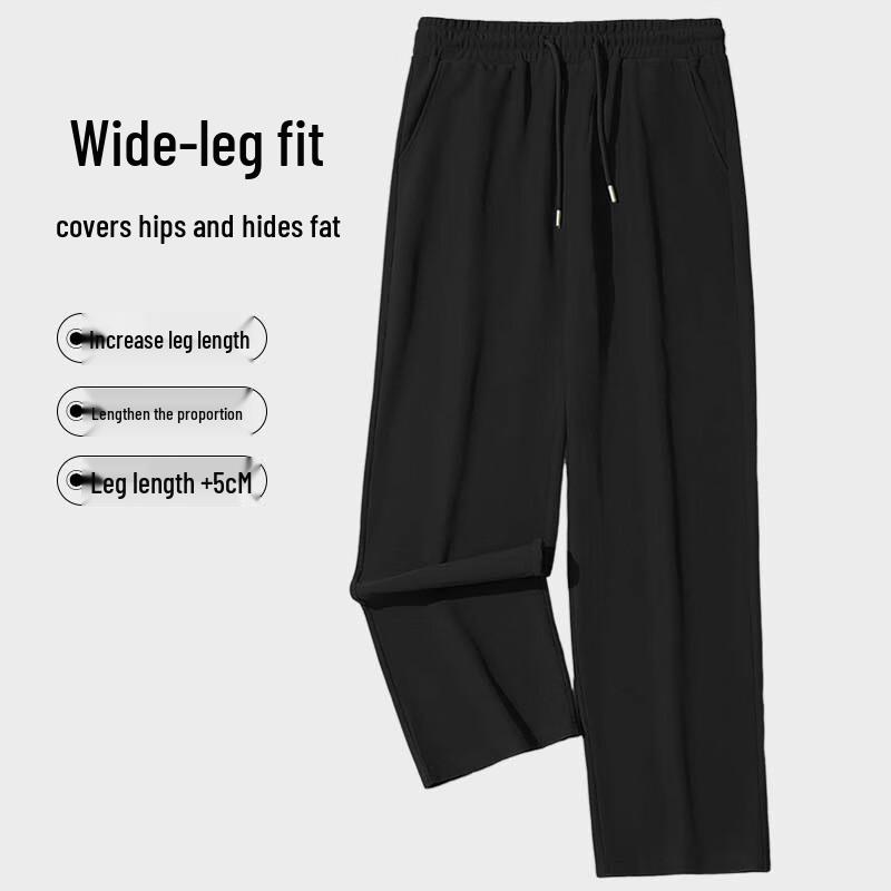 GLM Унисекс Вафельные Широкие Брюки Свободного Кроя Повседневные Спортивные Штаны