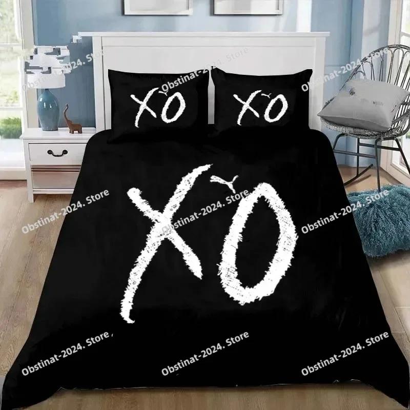 Односторонний набор постельного белья XO Al Seasons С принтом Комплект постельного белья с наволочкой Мягкое покрывало на кровать Односпальный Двуспальный Queen Super King Размеры