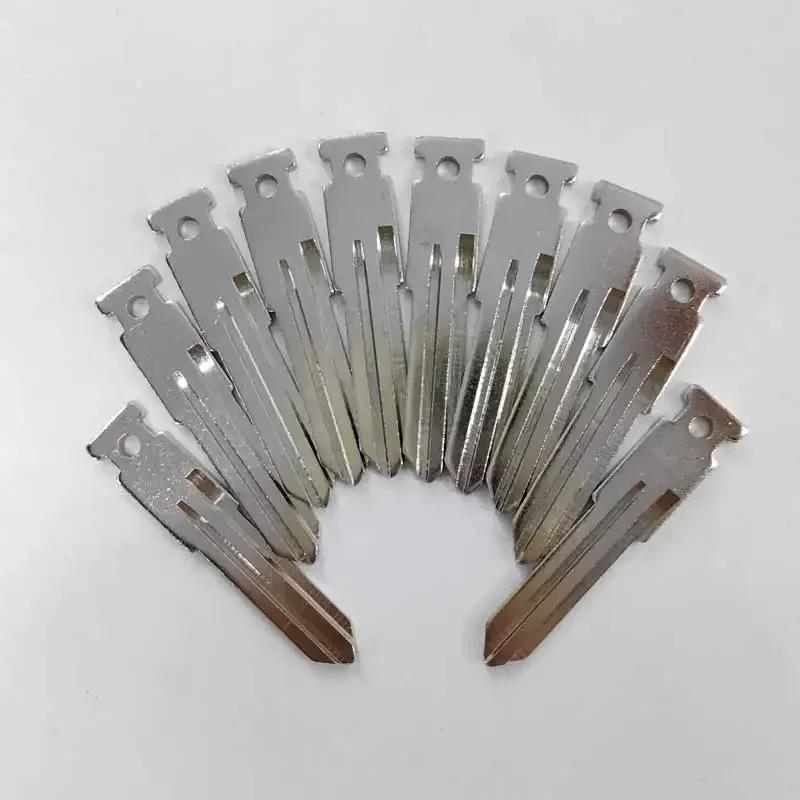 5/10/50/100 Pcs Hi-Rel Cutting Key Blade Blank Clipper Folding Flip Car Key Uncut Metal Copper for LADA