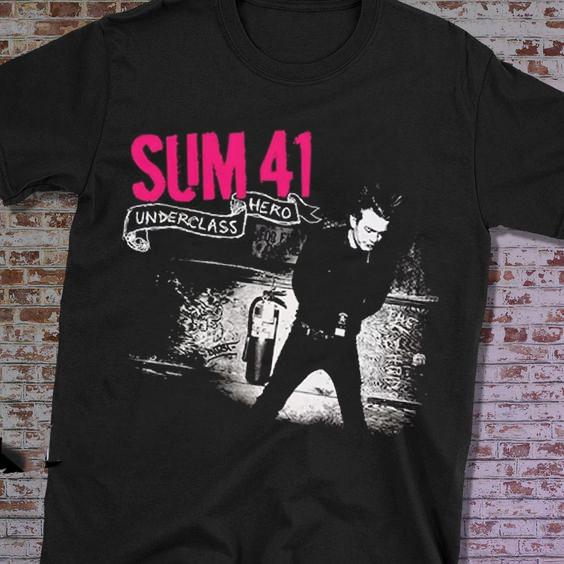 Новый! Футболка Sum 41 Underclass Hero Полный размер от S до 5XL