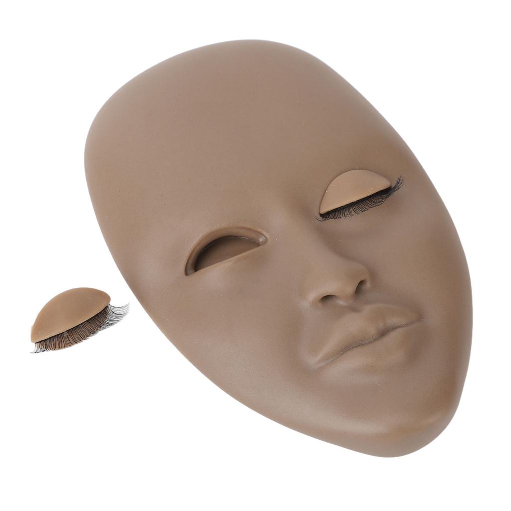 3 шт. Голова манекена для наращивания ресниц Двухслойная Реалистичная Тренировочная 3D Резиновая Голова манекена для ресниц со Сменным Веком