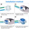 20 шт. Кабельный соединитель Легко установить Водонепроницаемый Стабильная работа Наружный Газон Газонокосилка 3-проводной Зажим Соединитель Дворовые принадлежности