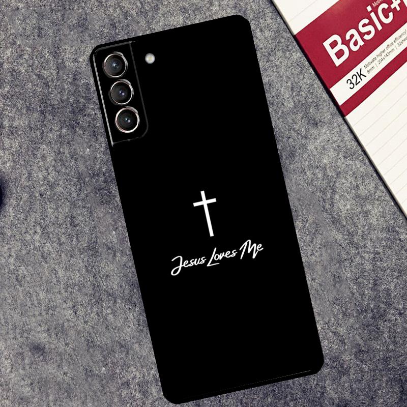 Чехол Крест Иисуса для Samsung Galaxy S24 S22 S23 Ultra Note 20 S9 S10 Note 10 Plus S20 FE S21 FE