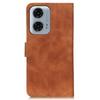 KHAZNEH For Motorola Moto G24 Power Case PU Leather Phone Cover Retro Phone Stand